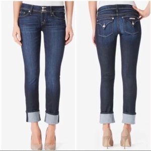 HUDSON “Ginny Crop Straight w/Cuff” Jeans Like New